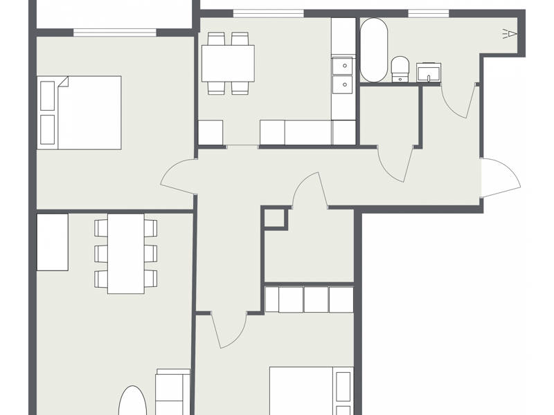 Ledig lägenhet 3 rum och kök